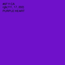 #6F11CA - Purple Heart Color Image