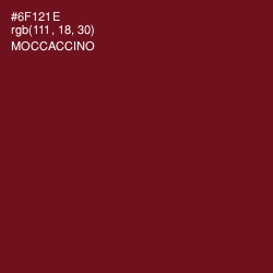 #6F121E - Moccaccino Color Image