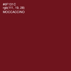 #6F131C - Moccaccino Color Image