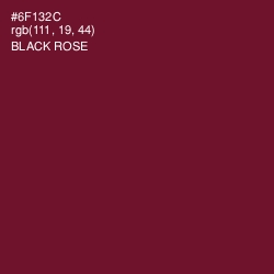 #6F132C - Black Rose Color Image
