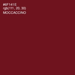 #6F141E - Moccaccino Color Image