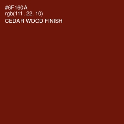 #6F160A - Cedar Wood Finish Color Image