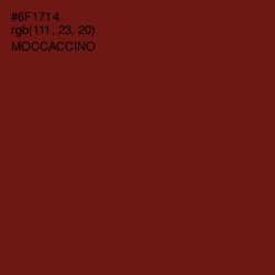 #6F1714 - Moccaccino Color Image