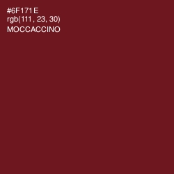 #6F171E - Moccaccino Color Image