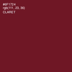 #6F1724 - Claret Color Image