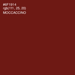 #6F1914 - Moccaccino Color Image