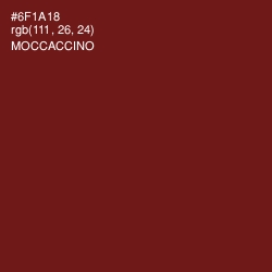 #6F1A18 - Moccaccino Color Image