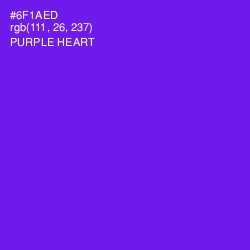 #6F1AED - Purple Heart Color Image