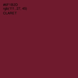 #6F1B2D - Claret Color Image