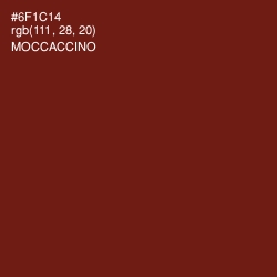 #6F1C14 - Moccaccino Color Image