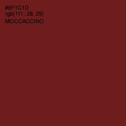 #6F1C1D - Moccaccino Color Image