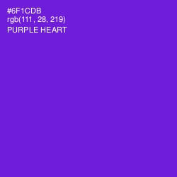 #6F1CDB - Purple Heart Color Image