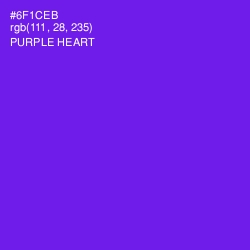 #6F1CEB - Purple Heart Color Image