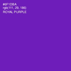 #6F1DBA - Royal Purple Color Image