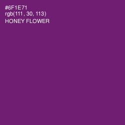 #6F1E71 - Honey Flower Color Image