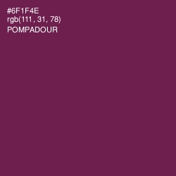 #6F1F4E - Pompadour Color Image