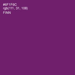 #6F1F6C - Finn Color Image