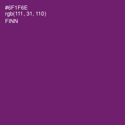 #6F1F6E - Finn Color Image