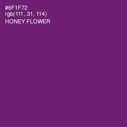 #6F1F72 - Honey Flower Color Image