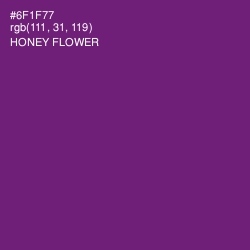 #6F1F77 - Honey Flower Color Image