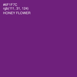 #6F1F7C - Honey Flower Color Image