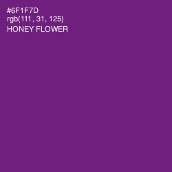 #6F1F7D - Honey Flower Color Image