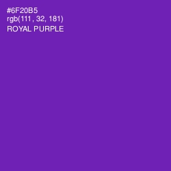 #6F20B5 - Royal Purple Color Image