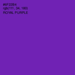 #6F22B4 - Royal Purple Color Image