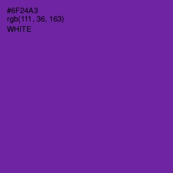 #6F24A3 - Royal Purple Color Image