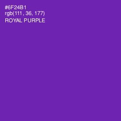 #6F24B1 - Royal Purple Color Image