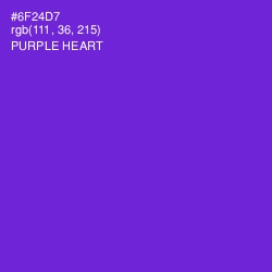 #6F24D7 - Purple Heart Color Image