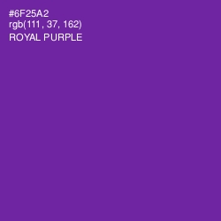 #6F25A2 - Royal Purple Color Image