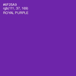 #6F25A9 - Royal Purple Color Image