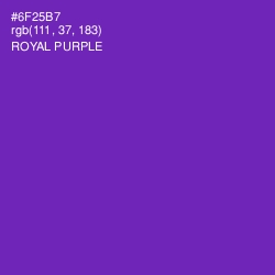 #6F25B7 - Royal Purple Color Image