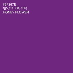 #6F267E - Honey Flower Color Image