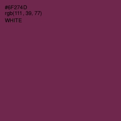 #6F274D - Tawny Port Color Image