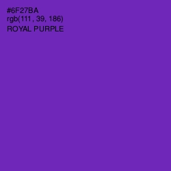 #6F27BA - Royal Purple Color Image