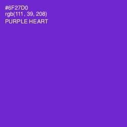 #6F27D0 - Purple Heart Color Image