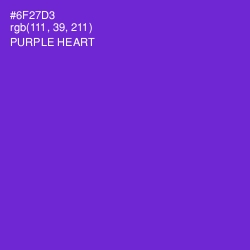 #6F27D3 - Purple Heart Color Image