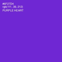 #6F27D4 - Purple Heart Color Image