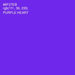 #6F27EB - Purple Heart Color Image