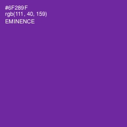 #6F289F - Eminence Color Image