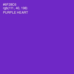 #6F28C6 - Purple Heart Color Image