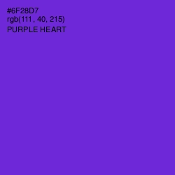 #6F28D7 - Purple Heart Color Image