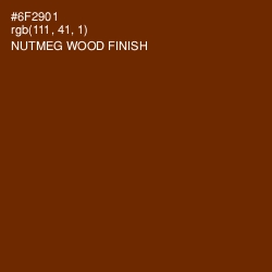 #6F2901 - Nutmeg Wood Finish Color Image