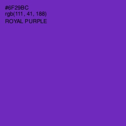 #6F29BC - Royal Purple Color Image