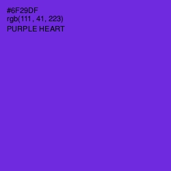 #6F29DF - Purple Heart Color Image