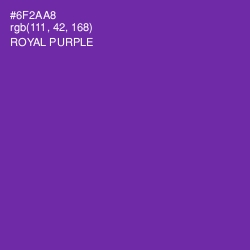 #6F2AA8 - Royal Purple Color Image