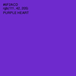 #6F2ACD - Purple Heart Color Image