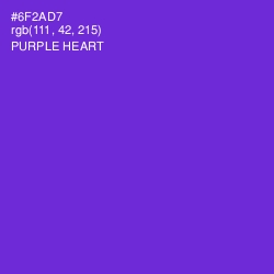 #6F2AD7 - Purple Heart Color Image